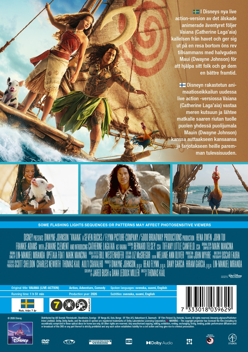 Movie - Vaiana (Live-Action / DVD - SE/FI)