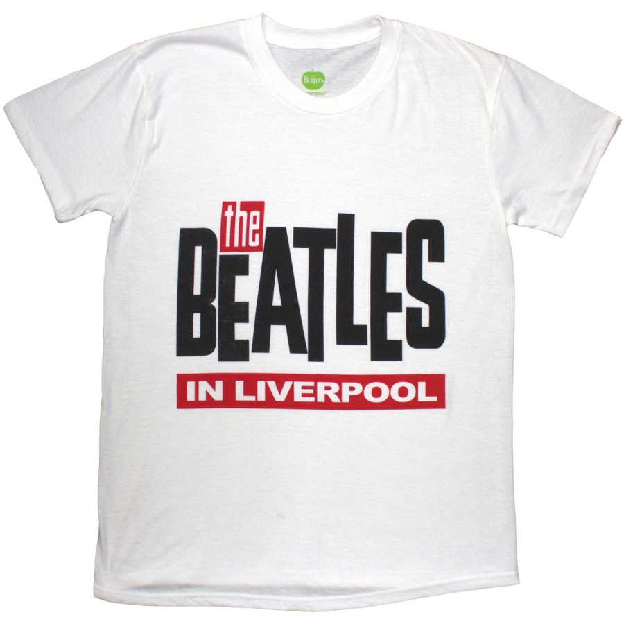 The Beatles - In Liverpool Uni Wht T-Shirt