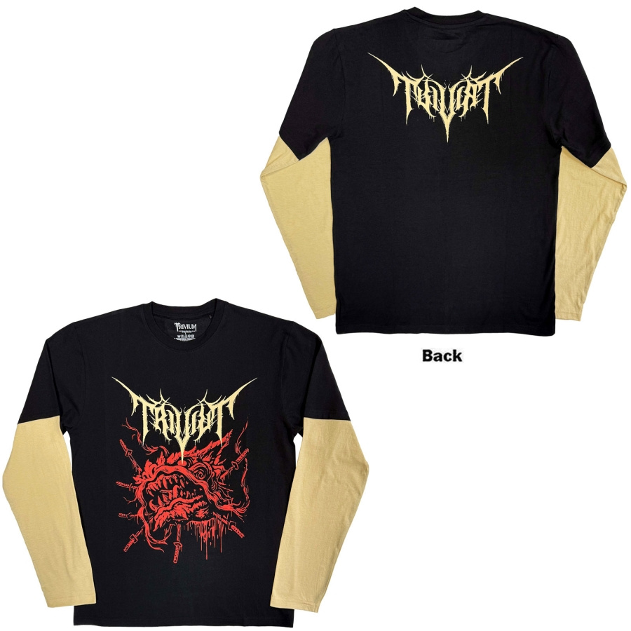Trivium - Red Demon Uni Bl/Sand Layered Longsleeve