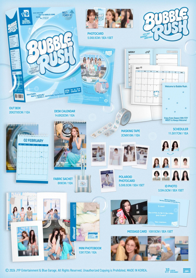 Itzy - 2027 Seasons Greetings - Bubblerush + SW