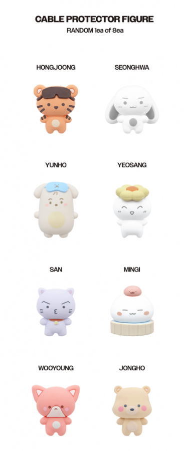 Ateez - 8th Anniversary MD : Lucky Draw Cable Protector Figure