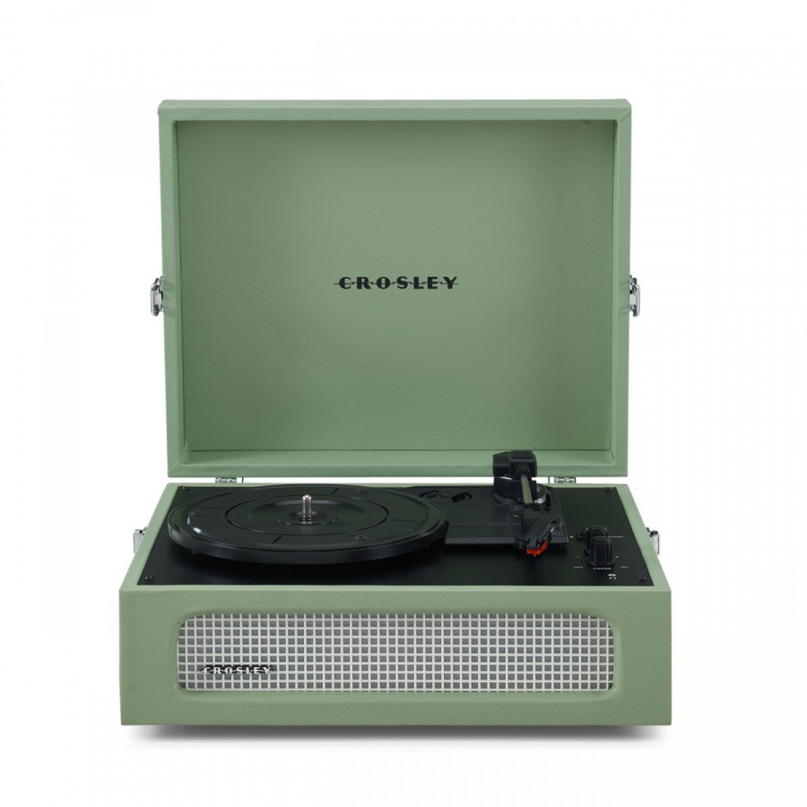 Vinylspelare - Voyager Portable Turntable  (Sage)- Now With Bluetooth Out