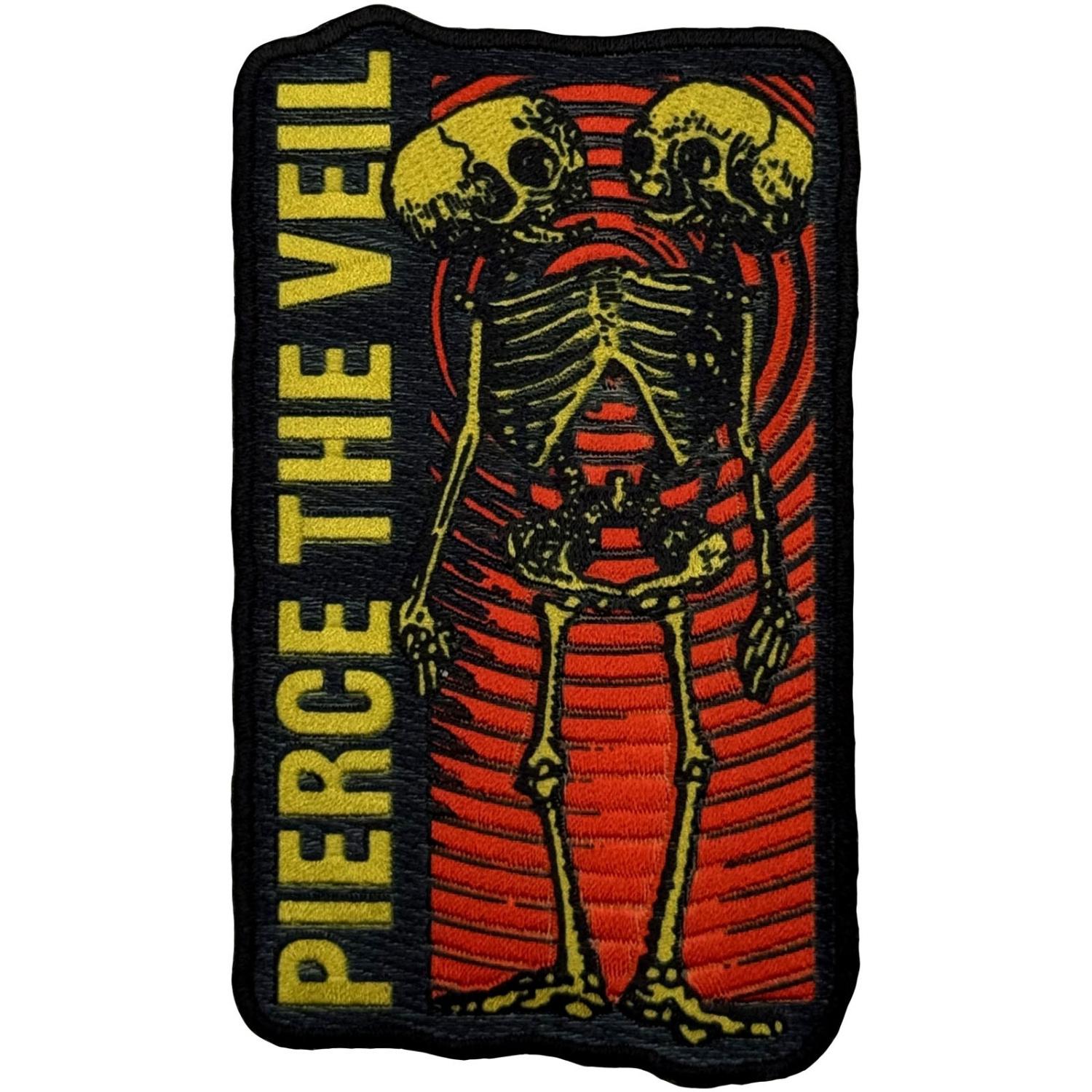 Pierce The Veil - Wavy Skeleton Woven Patch