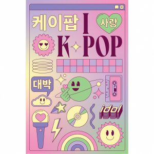 K-Pop - I Love K-Pop (Icons) Maxi 91,5 X 61 Cm