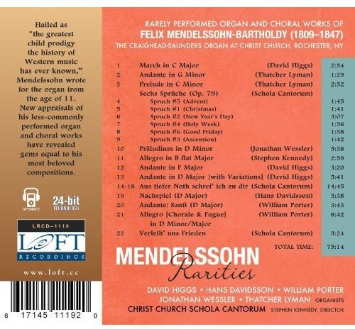 Mendelssohn - Rarities